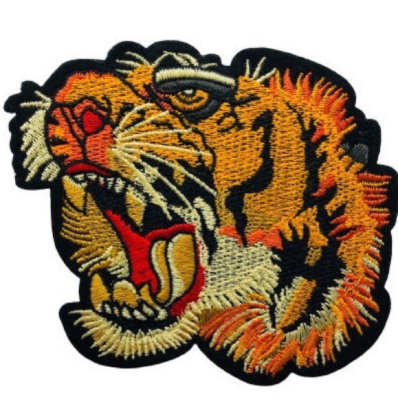 Pair of Tiger iron on patch tiger patch tiger applique - Picture 4 of 4